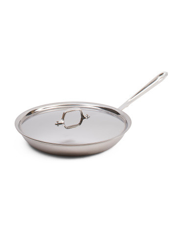 12in 5-ply Stainless Steel Nonstick 5ply Fry Pan Slightly Blemished | TJ Maxx