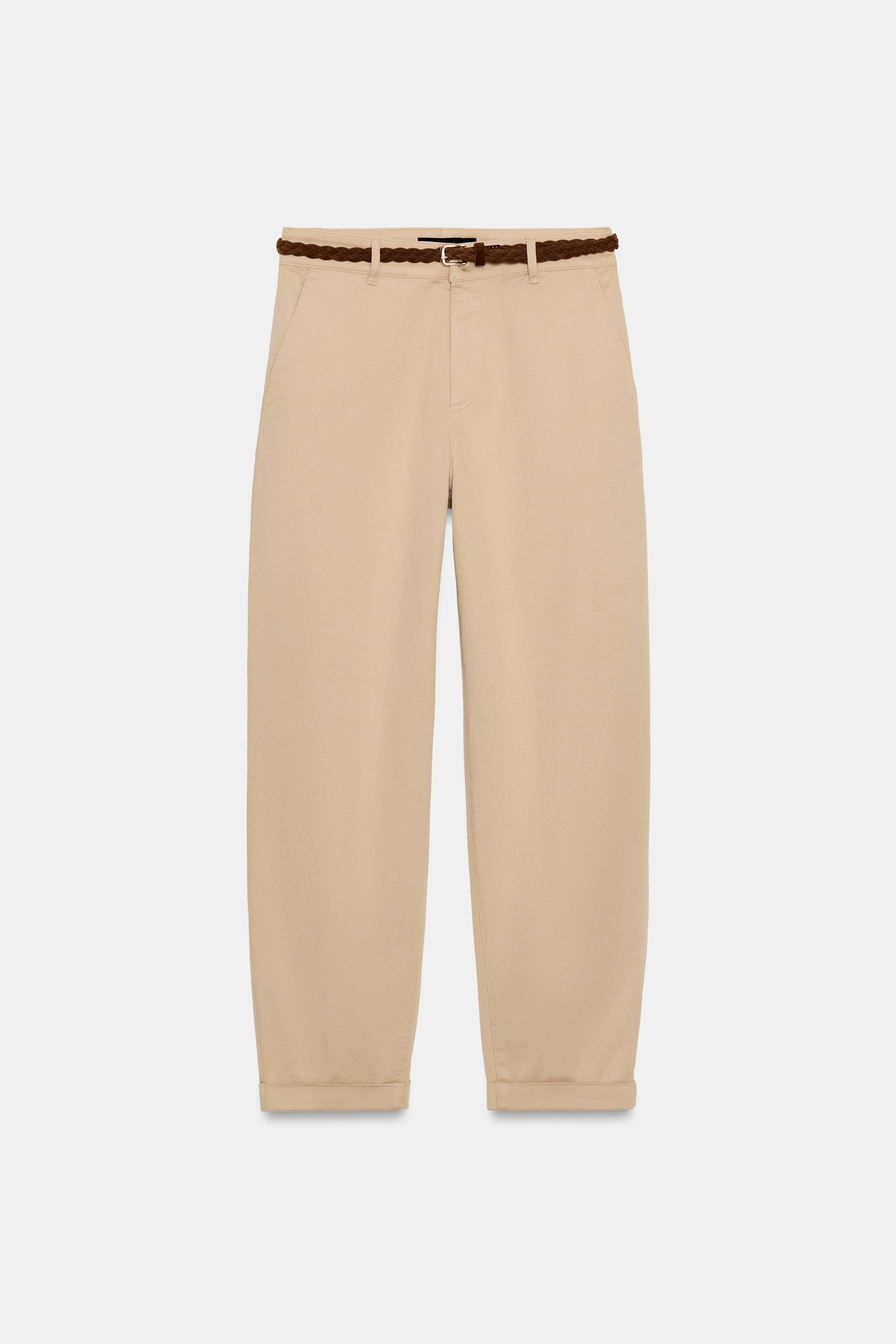 PANTALON DROIT 100% LIN SET | Zara US