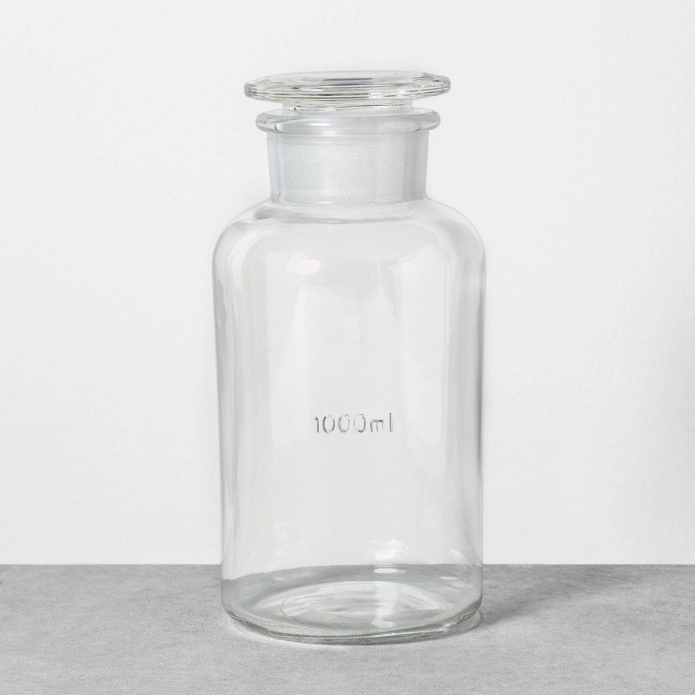 1000ml Apothecary Glass Storage Bottle - Hearth & Hand with Magnolia | Target