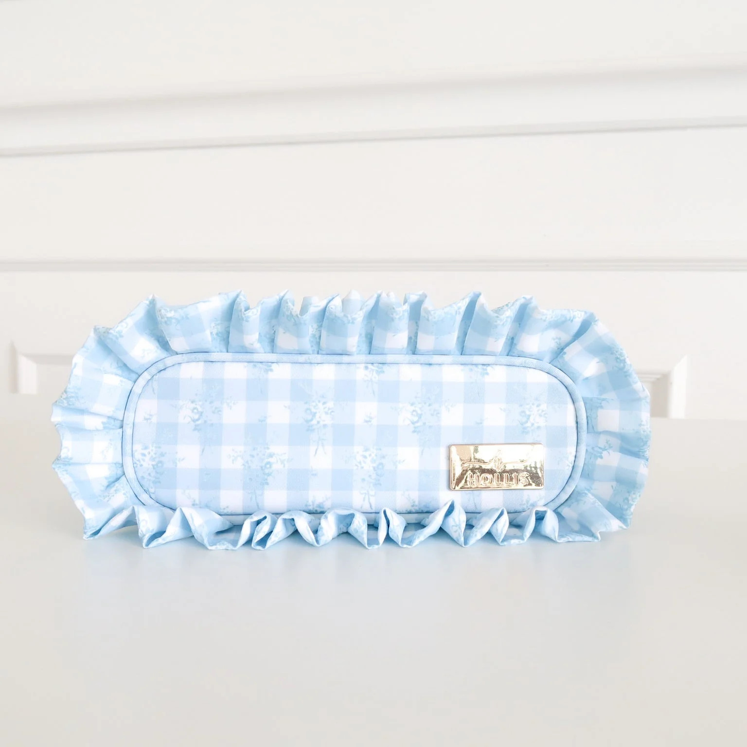 Ruffled Nylon Pencil Bag | Hollis