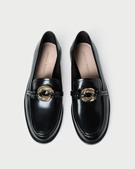 Roma Black Leather Loafer | Loeffler Randall