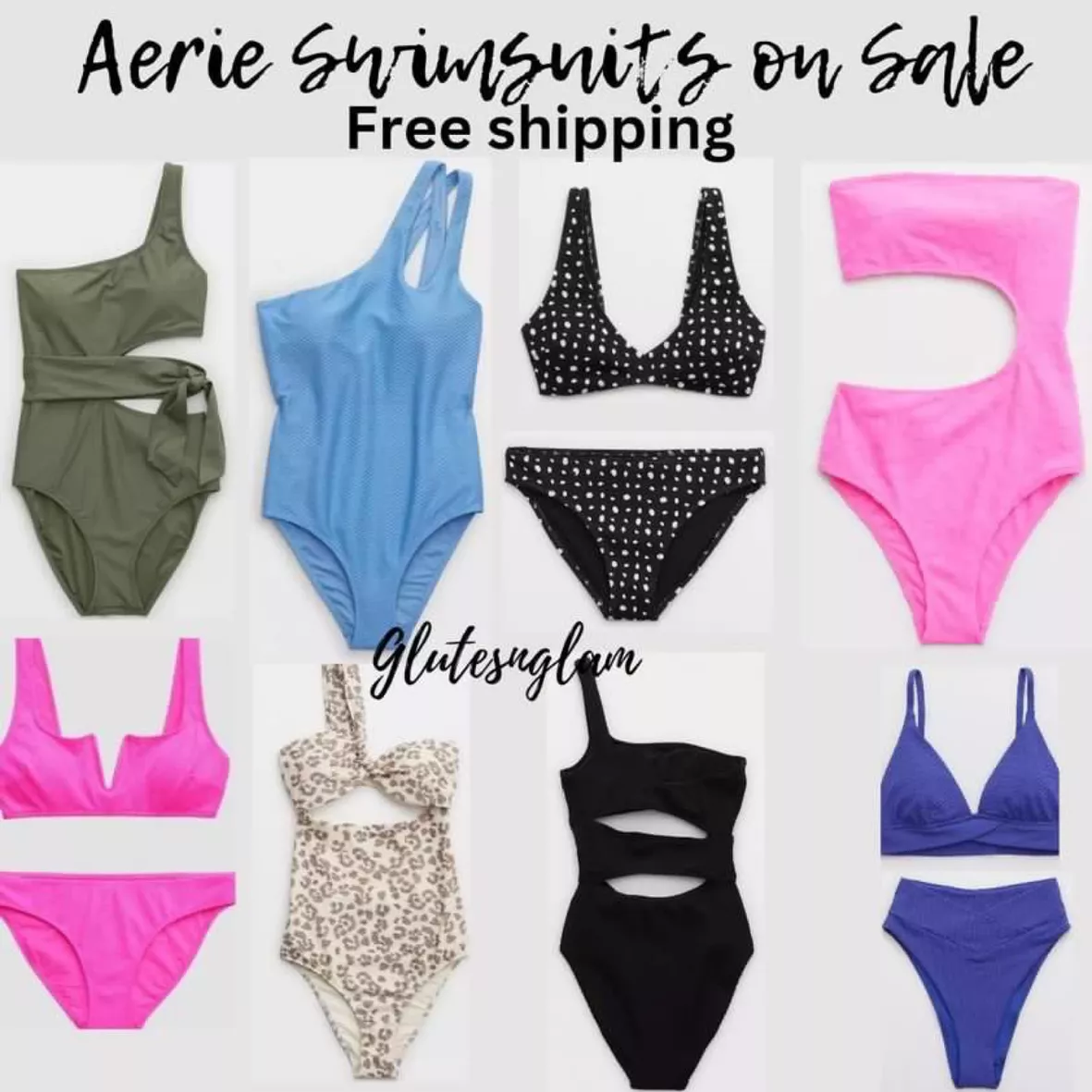 Aerie Ribbed Voop Plunge Bikini Top curated on LTK