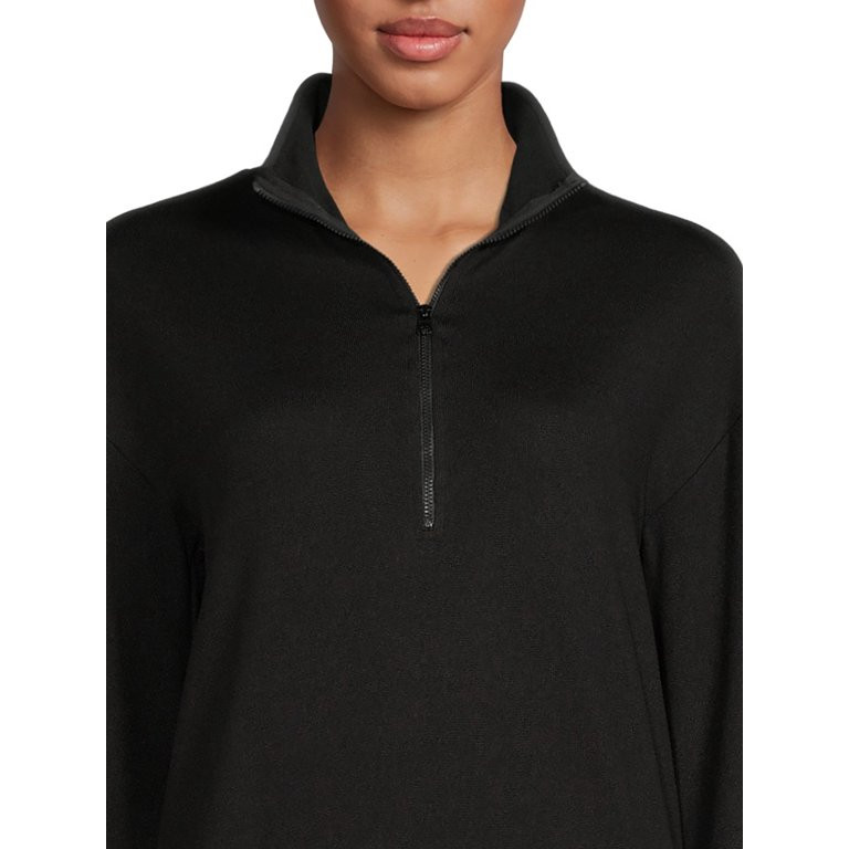 Lissome Women's and Women's Plus Quarter Zip and Joggers, 2-Piece Set | Walmart (US)