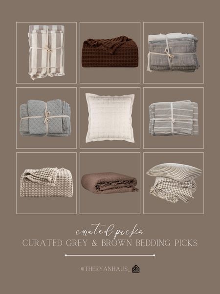 Similar to the furniture and decor throughout our home, I love introducing a balance of affordable and high end bedding into our bedroom. All of these grey and brown options from Amazon have stunning texture and details to them, and are affordable! 

#LTKhome #LTKstyletip