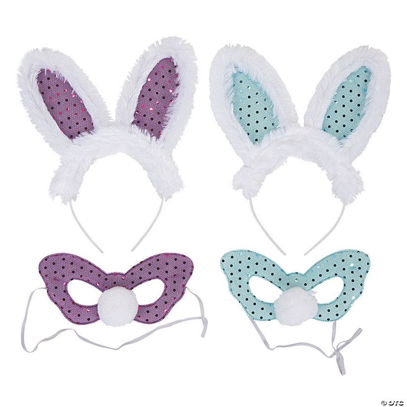 Easter Bunny Ears & Mask Sets - 6 Pc. | Oriental Trading Company