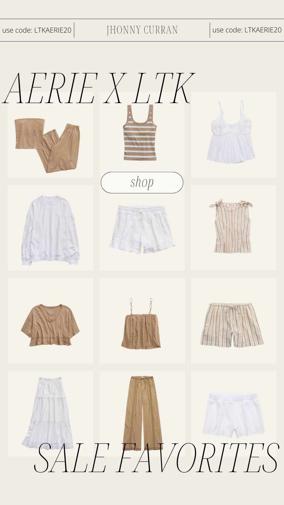 Use stackable code: LTKAERIE20

#LTKSaleAlert #LTKxAerie