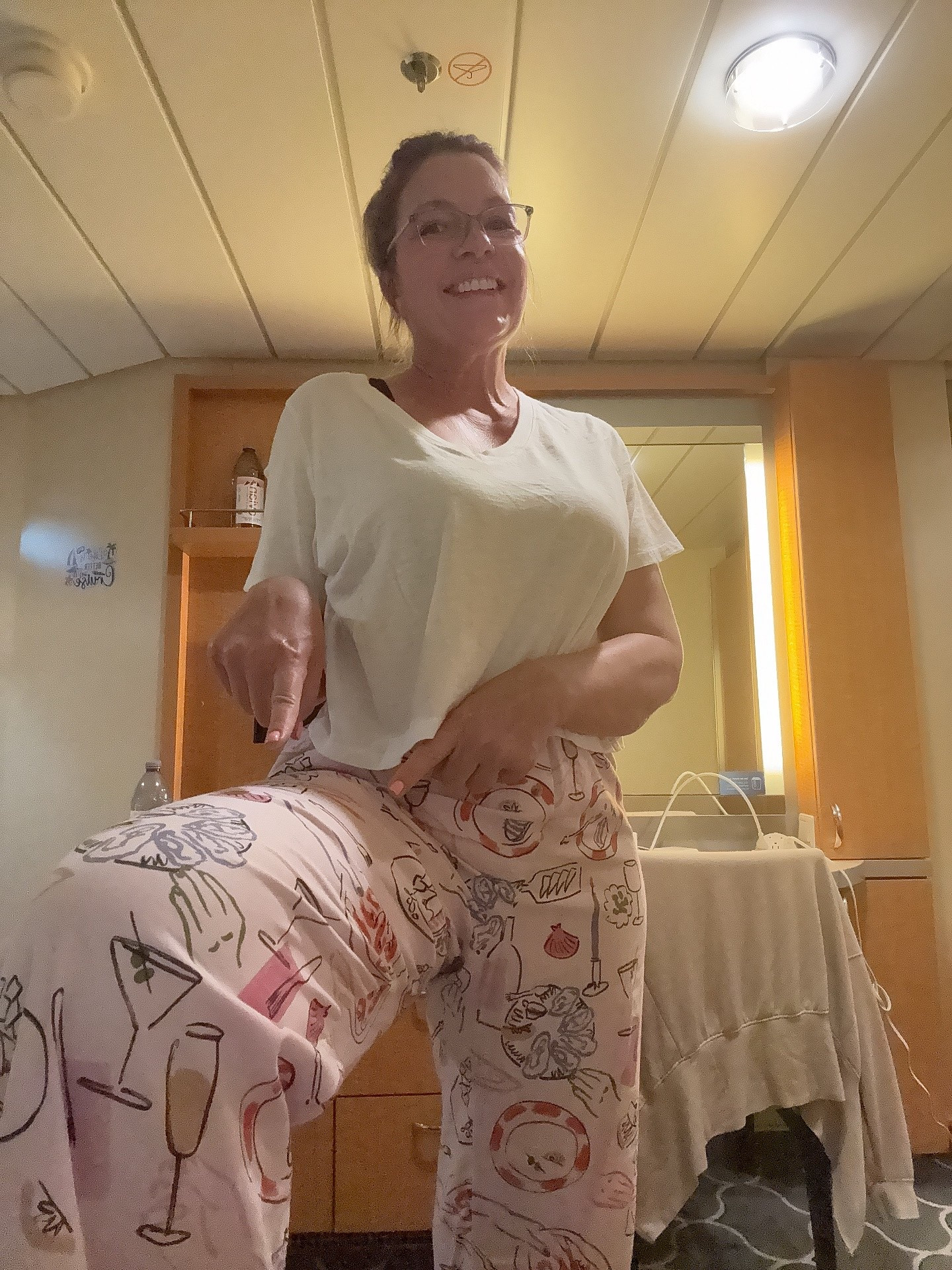 We had a pajama party on the cruise for movie night, and I couldn’t resist these. 

#LTKOver40