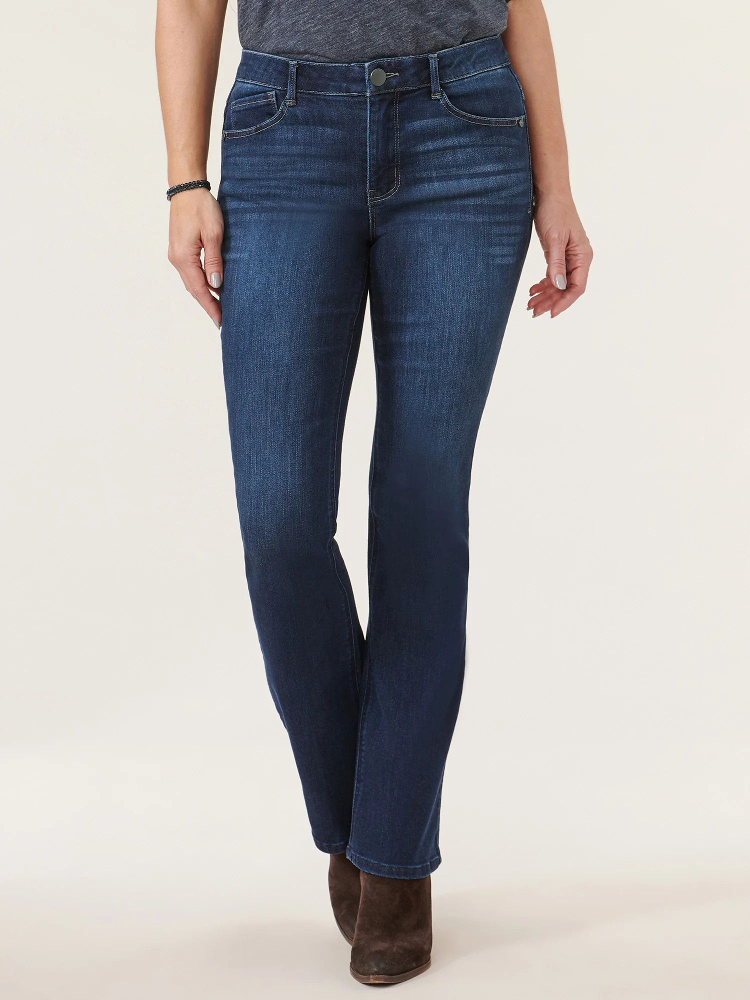"Ab"solution High Rise Cascading "D" Itty Bitty Bootcut Tall Jeans | Democracy Clothing
