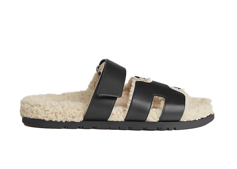 Hermes ChypreCalfskin Wool (Men's) Sneakers in Noir/Ecru | StockX