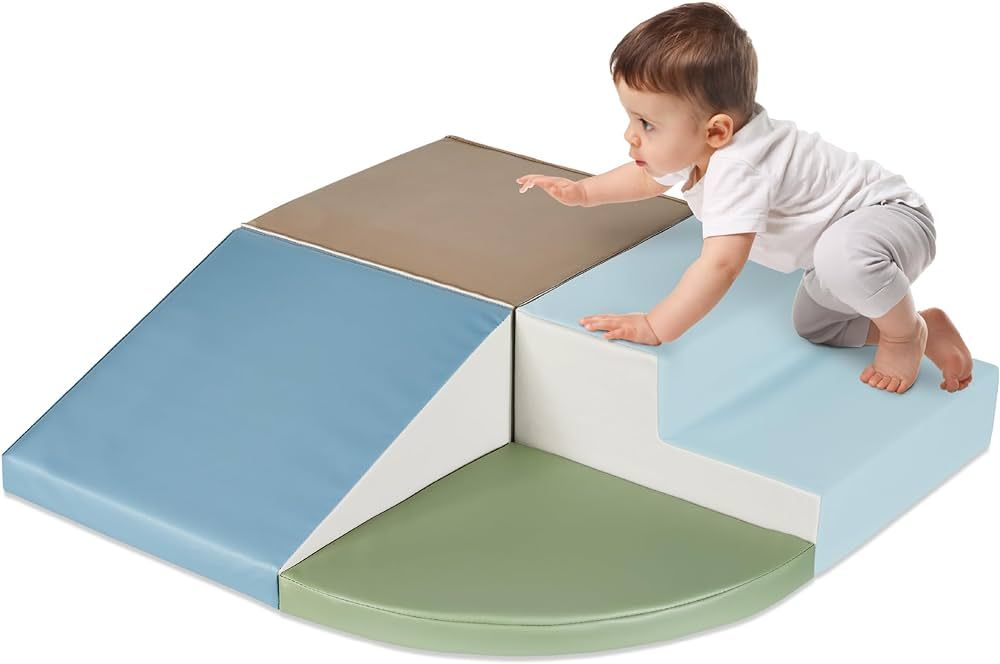 Best Choice Products 4-Piece Kids Climb & Crawl Soft Foam Block Activity Play Structures for Chil... | Amazon (US)