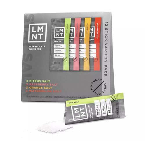LMNT Zero Sugar Electrolytes - Variety Pack | Drink Mix | 12-Count (12-Count, Variety Pack) | Amazon (US)