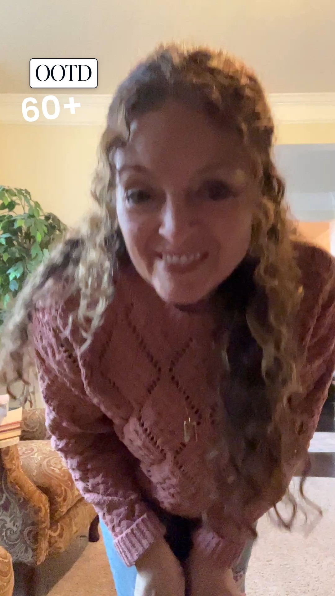 #ootd for a 60+ gals. Heading to coffee ☕️ with my eldest daughter so wearing my faux crocodile flats with some White House black market patch jeans & a cute pink crochet sweater (Cami underneath because it is open crochet .)
Love this faith over fear necklace that reminds us of just that 😊

Everybody have a wonderfully blessed day💕

Linking exact and similar items here on my LTK ￼

#LTKvlog #LTKOver40 #LTKootd