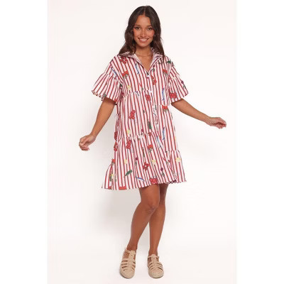 Peachy Mini Dress - Red Picnic Stripe L | Target
