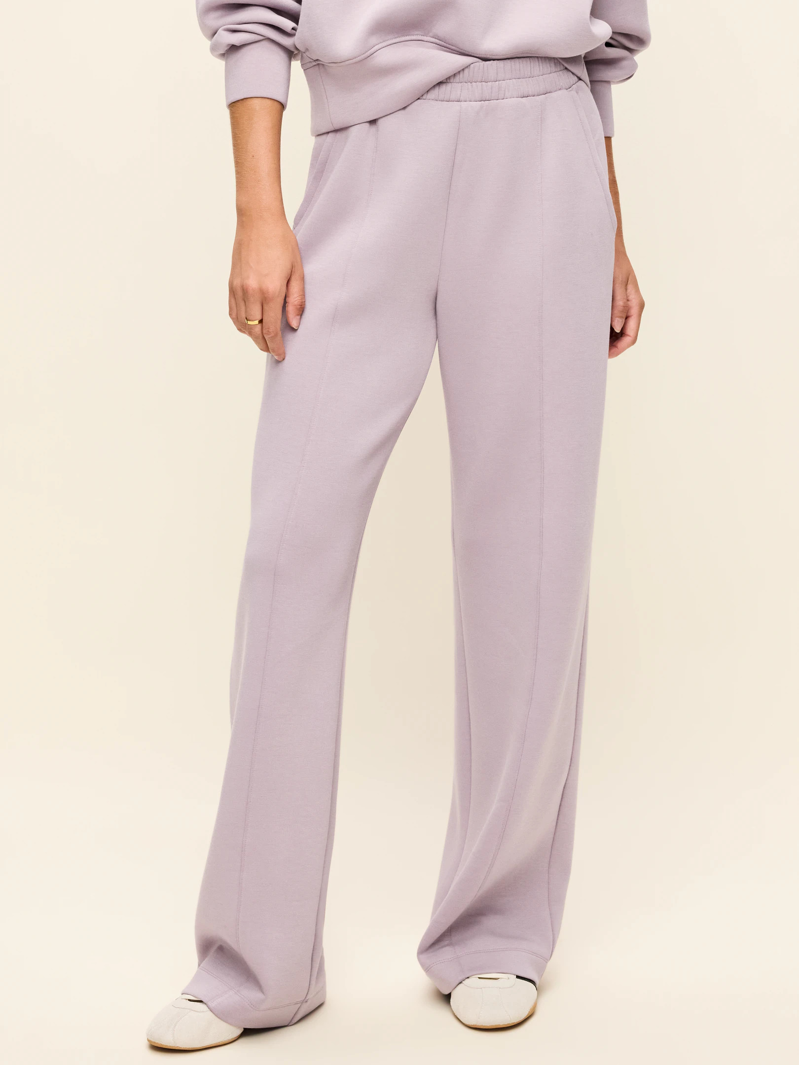 High-Waisted Bounce Fleece Wide-Leg Sweatpants | Old Navy (US)