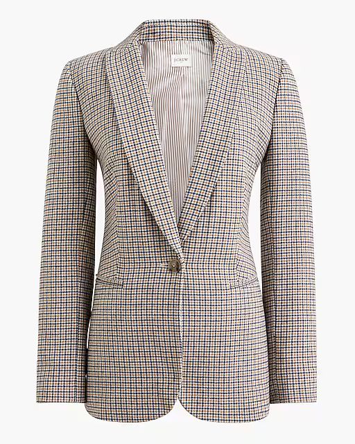 Checkered one-button blazer | J.Crew Factory