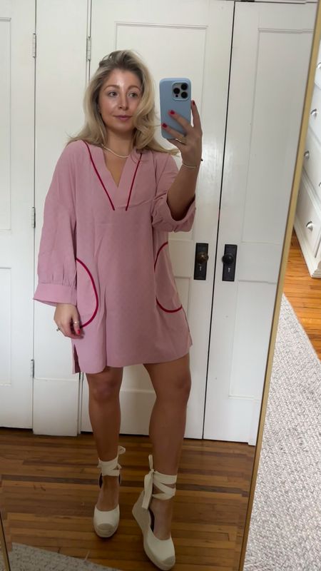 Pink Spring Dress (very thin but it’s what’s for the price) would be a great swimsuit coverup! 

Fits oversized wearing a small 

#LTKSeasonal #LTKfindsunder50 #LTKstyletip