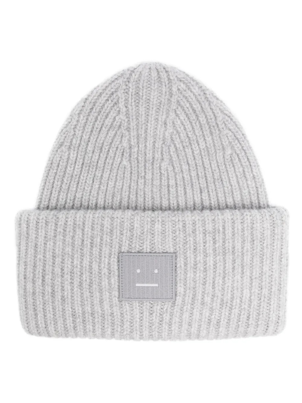 Acne Studios logo-appliqué Wool Beanie | Grey | FARFETCH | Farfetch Global