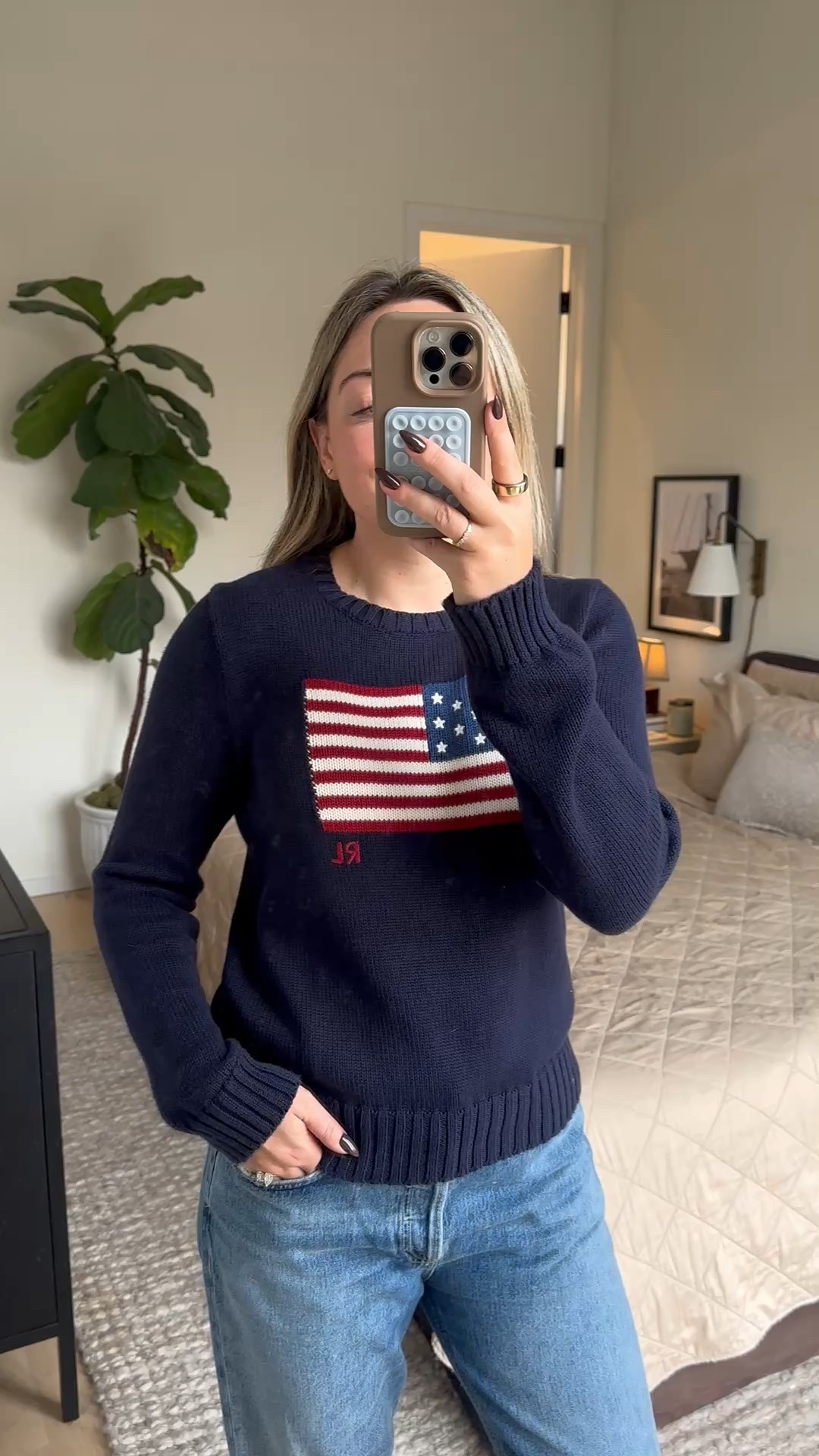 Ralph Lauren Flag Sweater — I found some similar more affordable options, too!

Cute + casual spring summer outfit for when it’s a bit chillier. 

AGOLDE Jeans. Red Mary-Jane Ballet Flats.

#LTKSeasonal #LTKWatchNow