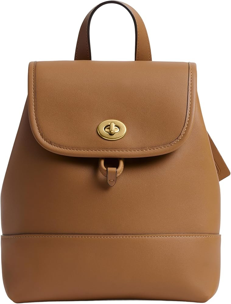 COACH Women's Turnlock Backpack Honey Brown One Size | Amazon (US)