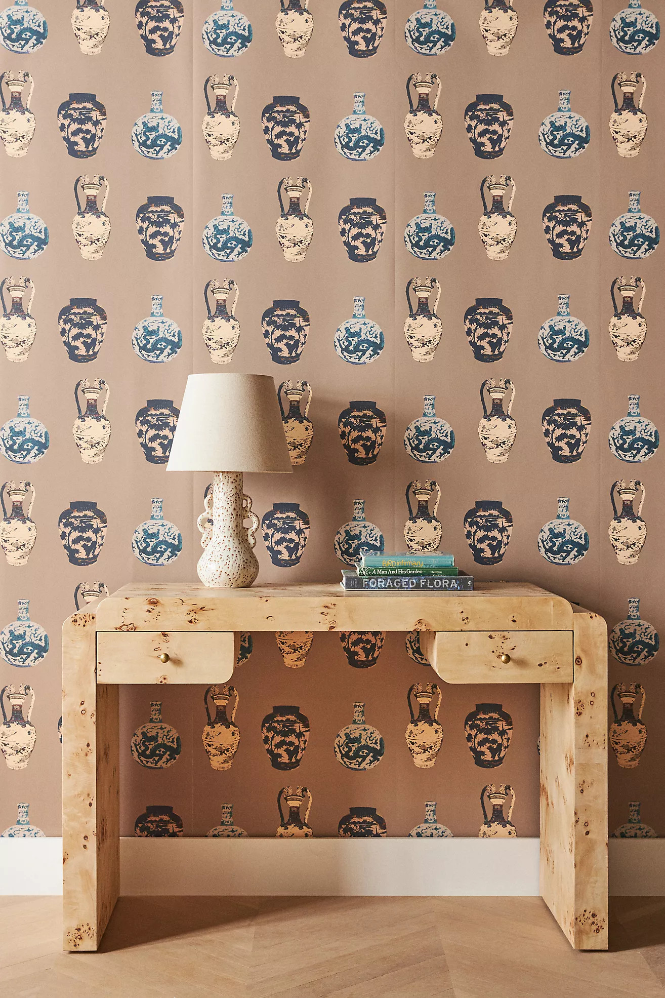 Milola Design Chinese Vase Wallpaper | Anthropologie (US)