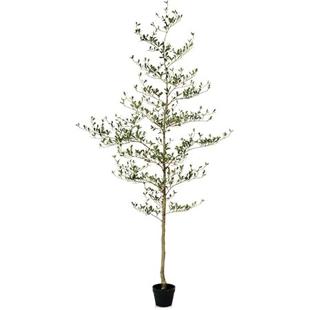 LYERSE Black Olive Tree Artificial- 6ft Faux Black Olive Tree with Natural Trunk and Realistic Le... | Amazon (US)