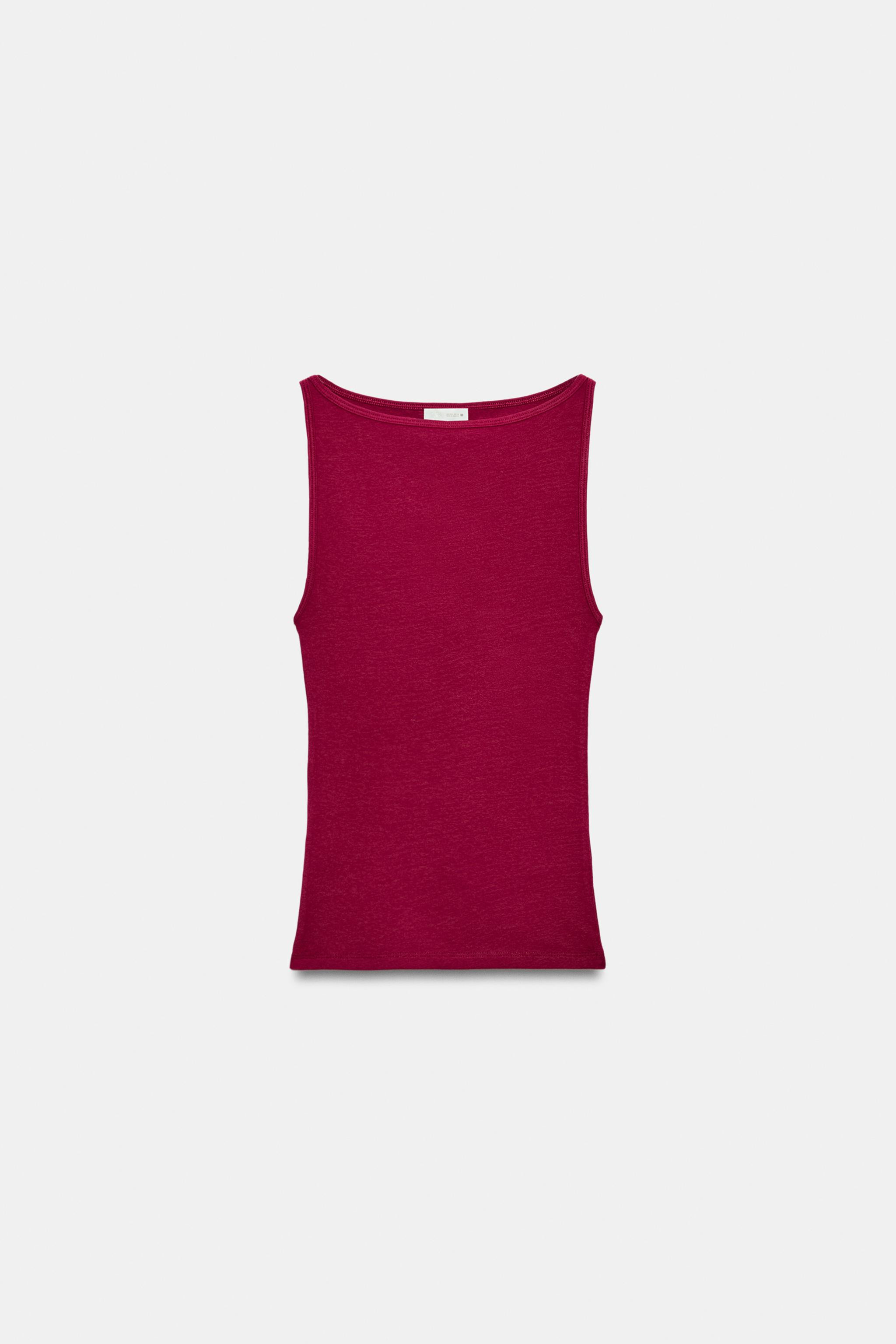 MINIMALIST SLEEVELESS TOP | Zara UK