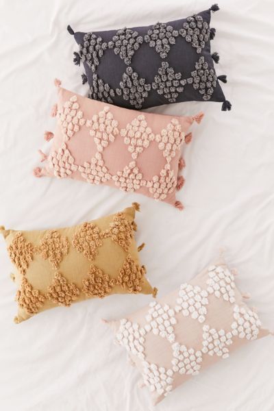Tufted Geo Bolster Pillow | Urban Outfitters (US and RoW)