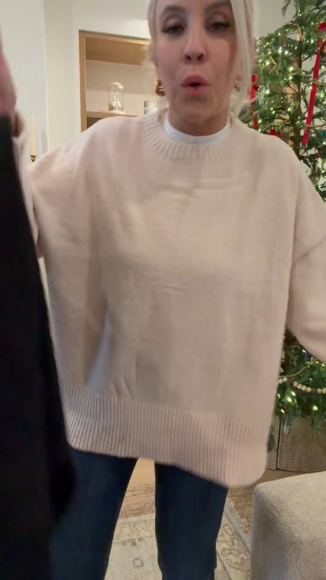 One of my favorite sweaters of all time! Love this mock neck tee under it to get the layered look  

#LTKootd #LTKFindsUnder50 #LTKFindsUnder100