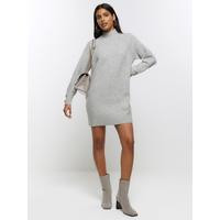 Cosy Jumper Dress - Grey Marl | Very (UK)