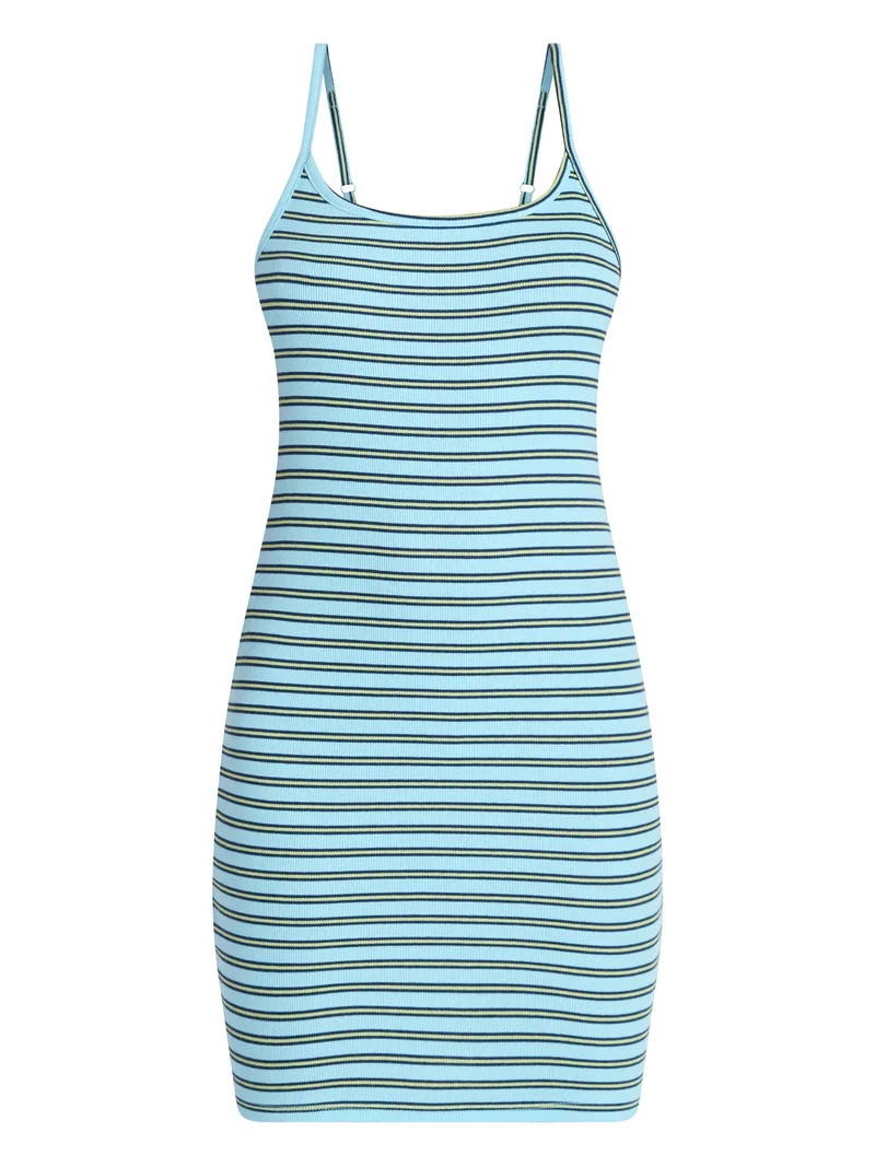 No Boundaries Ribbed Cami Mini Dress, Women's XXS-XXL | Walmart (US)