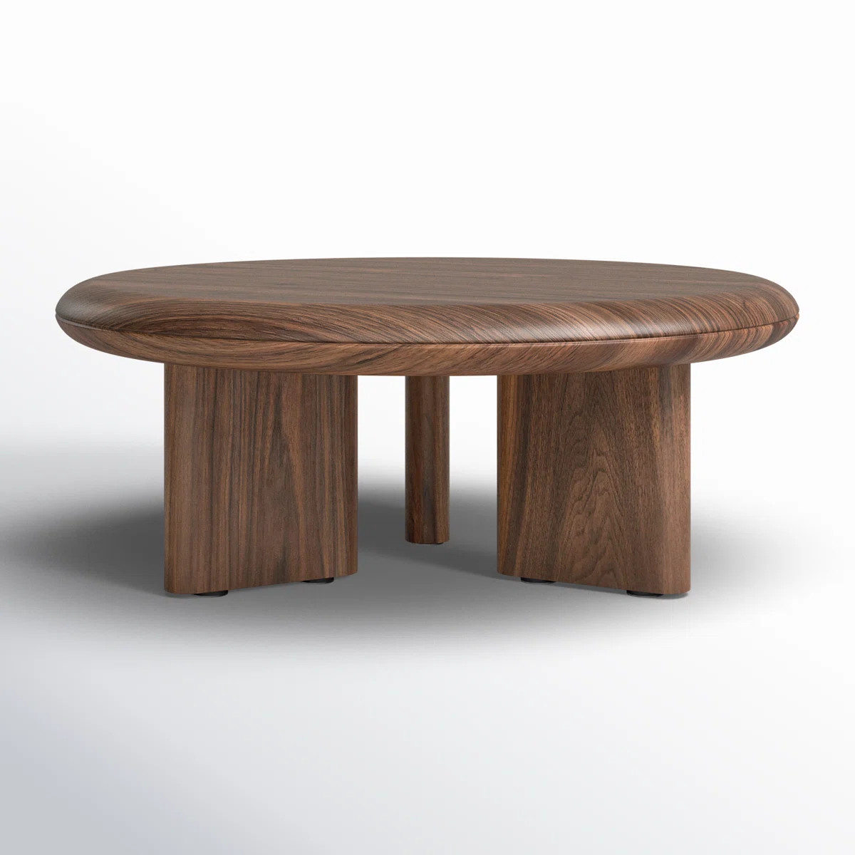 Harper Round Coffee Table In Walnut | AllModern