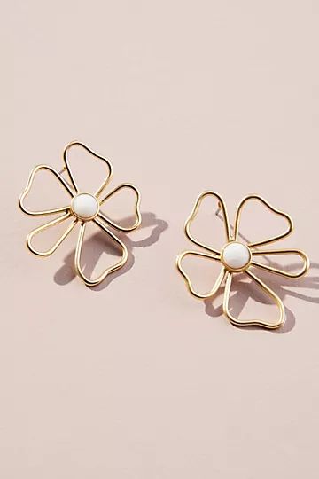 Abstract Floral Earrings | Anthropologie (US)