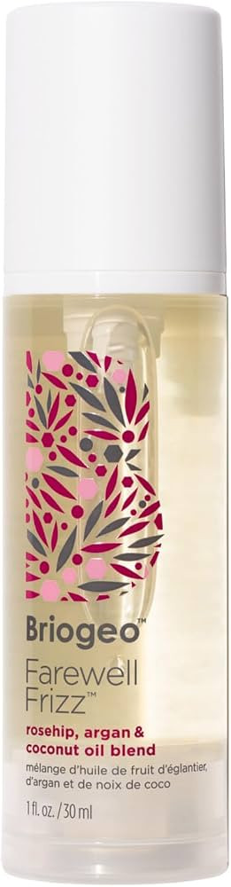 Briogeo Farewell Frizz - Mezcla de aceite de rosa mosqueta, arg\u00e1n y coco, aceite de arg\u00e... | Amazon (US)