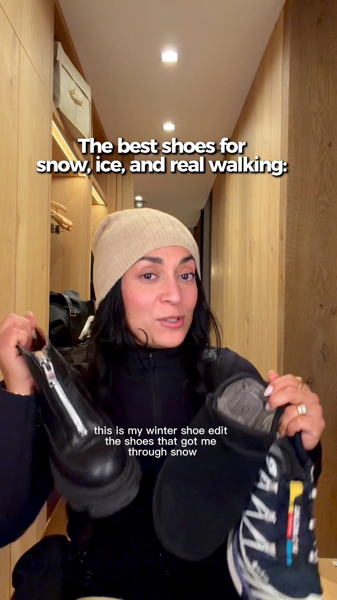 Packing for a winter trip? These are the shoes I actually wore — slip-proof, versatile, and pieces I’ll keep rewearing long after this trip. ❄️
Linked below:

• Salomon XT-6 Gore-Tex
• Salomon ACS OG sneakers
• Ganni heavy-duty ankle boots
• Moon Boot ankle boots
• UGG slip-on slippers

