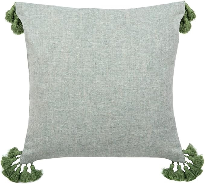 SAFAVIEH Home Collection Larzon 18-inch Hunter Green Tassel Decorative Accent Pillow PLS7153A-181... | Amazon (US)