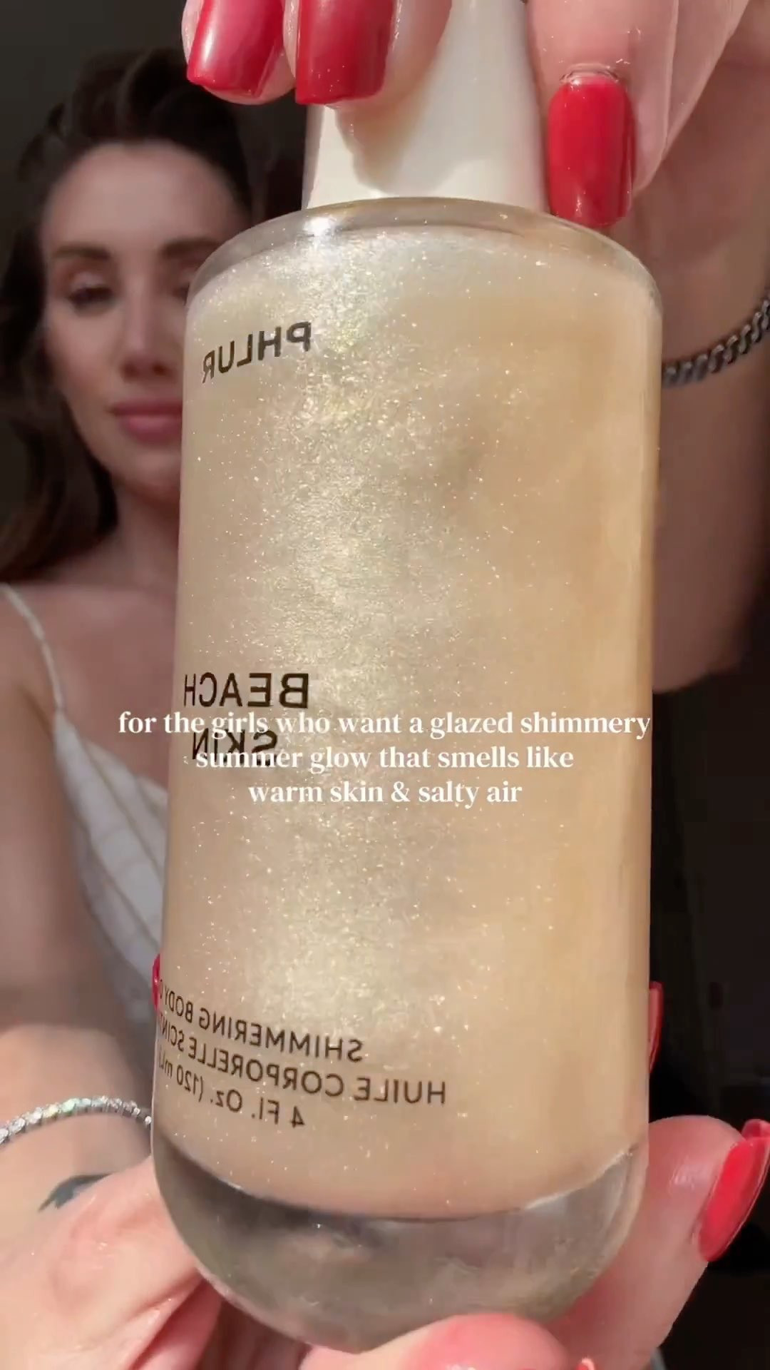 if you want your skin to look like you just stepped off a beach this shimmering body oil gives a golden sunkissed glow — salty air coconut milk bergamot and warm vanilla scent, lightweight, absorbs quickly, non greasy and your skin looks luminous all day.#phlur #bodyoil #shimmerbodyoil #bodycare #fragrancelovers

phlur beach skin shimmering body oilshimmering body oil for a golden sunkissed glow that smells like a beach vacation, lightweight non greasy shimmer body oil that absorbs quickly for luminous skin, phlur beach skin shimmering body oil review salty air coconut milk vanilla scent, best shimmer body oil for a sunkissed luminous glow all day 2026, golden shimmer body oil with coconut milk bergamot and vanilla for summer skin 

 #LTKBeauty
