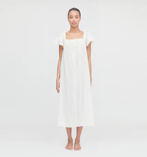 The Therese Nightgown - Soft Ivory | Hill House Home US
