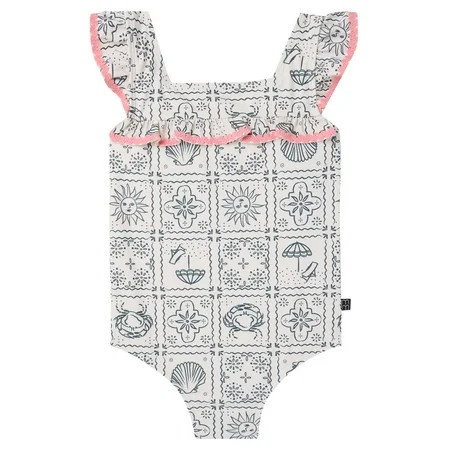 Modern Moments by Gerber Baby and Toddler Girl One-Piece Swimsuit, Sizes 0/3M-5T | Walmart (US)