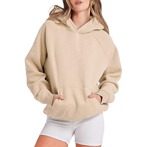 Long Hoodies For Women Women Oversized Hoodies Casual Long Sleeve Fleece Pullover Winter Plus Size Drop Shoulder Pocket Sweatshirts Trendy Dark Purple Hoodie | Amazon (US)