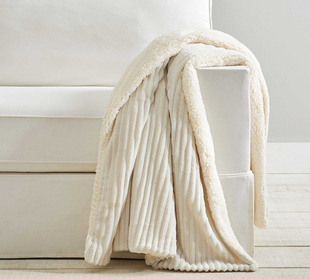 Ridgeline Sherpa Back Throw | Pottery Barn (US)
