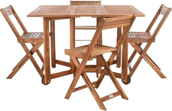 SAFAVIEH Outdoor Living Collection Arvin 5-Piece Dining Set | Amazon (US)