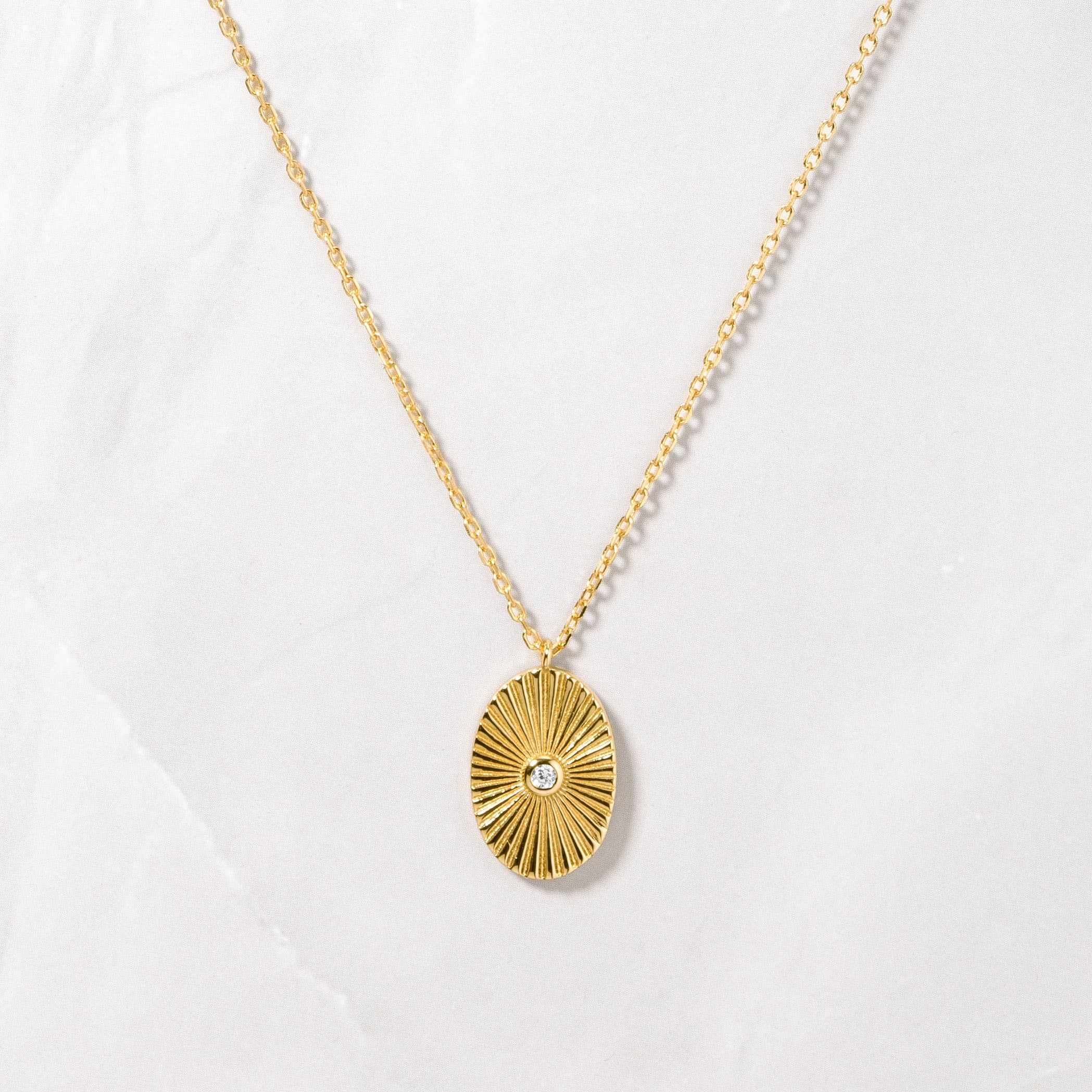 Oval Medallion Necklace | Sami Jewels