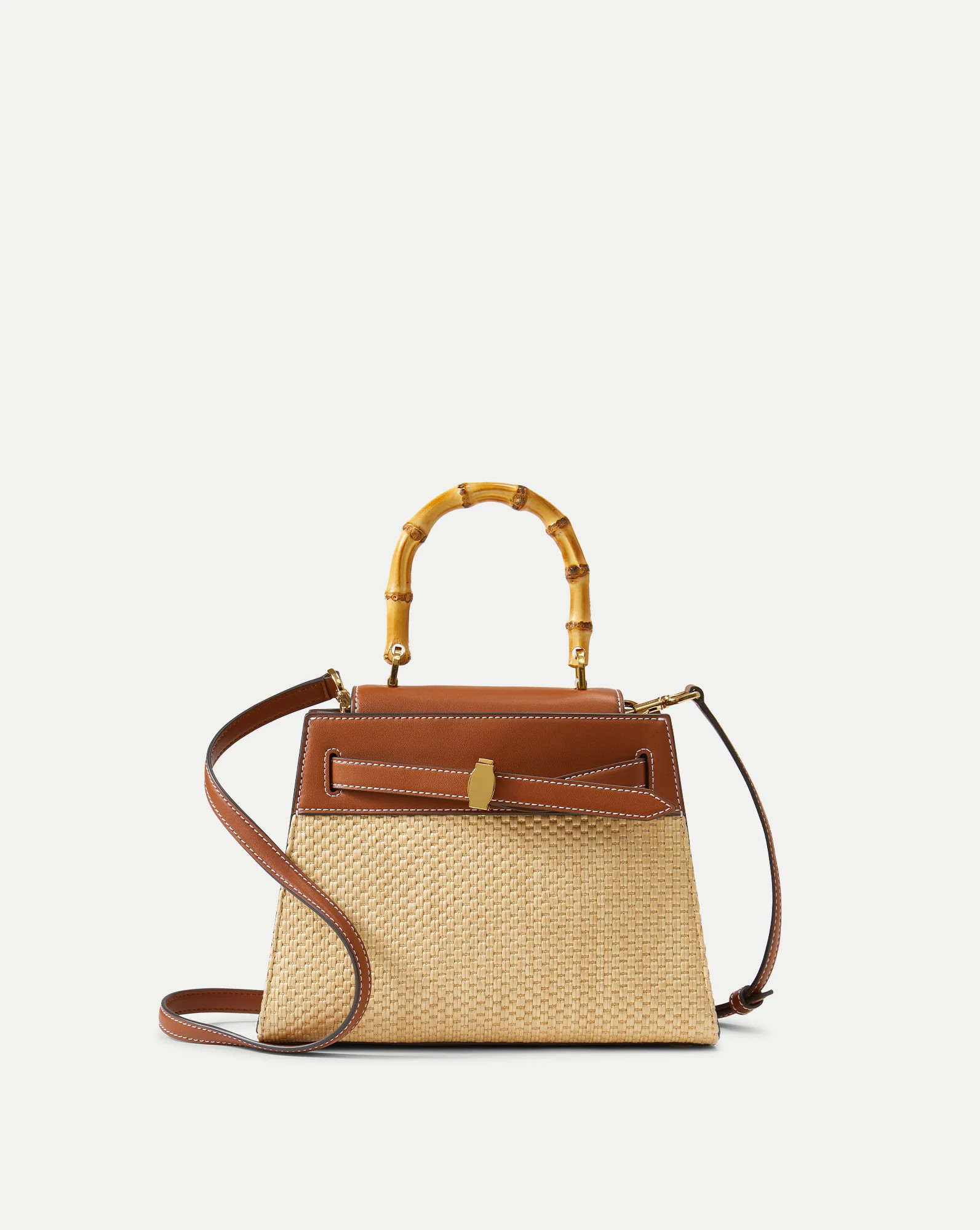 Veronica Beard Raffia Dash Top-Handle Bag | Veronica Beard