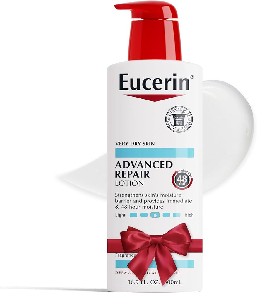 Eucerin Advanced Repair Body Lotion for Very Dry Skin, Unscented Lotion Formulated with Ceramides... | Amazon (US)