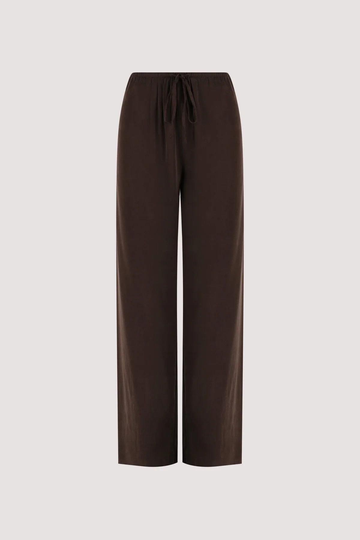 PERCY BITTER CHOC SILK PANT | DISSH