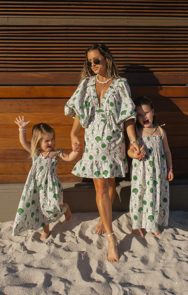 Lola Smocked Dress ~ Coastal Collage | Show Me Your Mumu