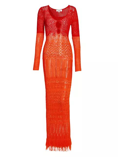 Ronny Kobo Soth Two-Tone Knit Maxi Dress | Saks Fifth Avenue (CA)