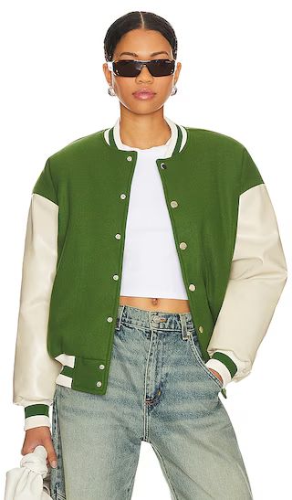Kai Varsity Jacket in Green | Revolve Clothing (Global)