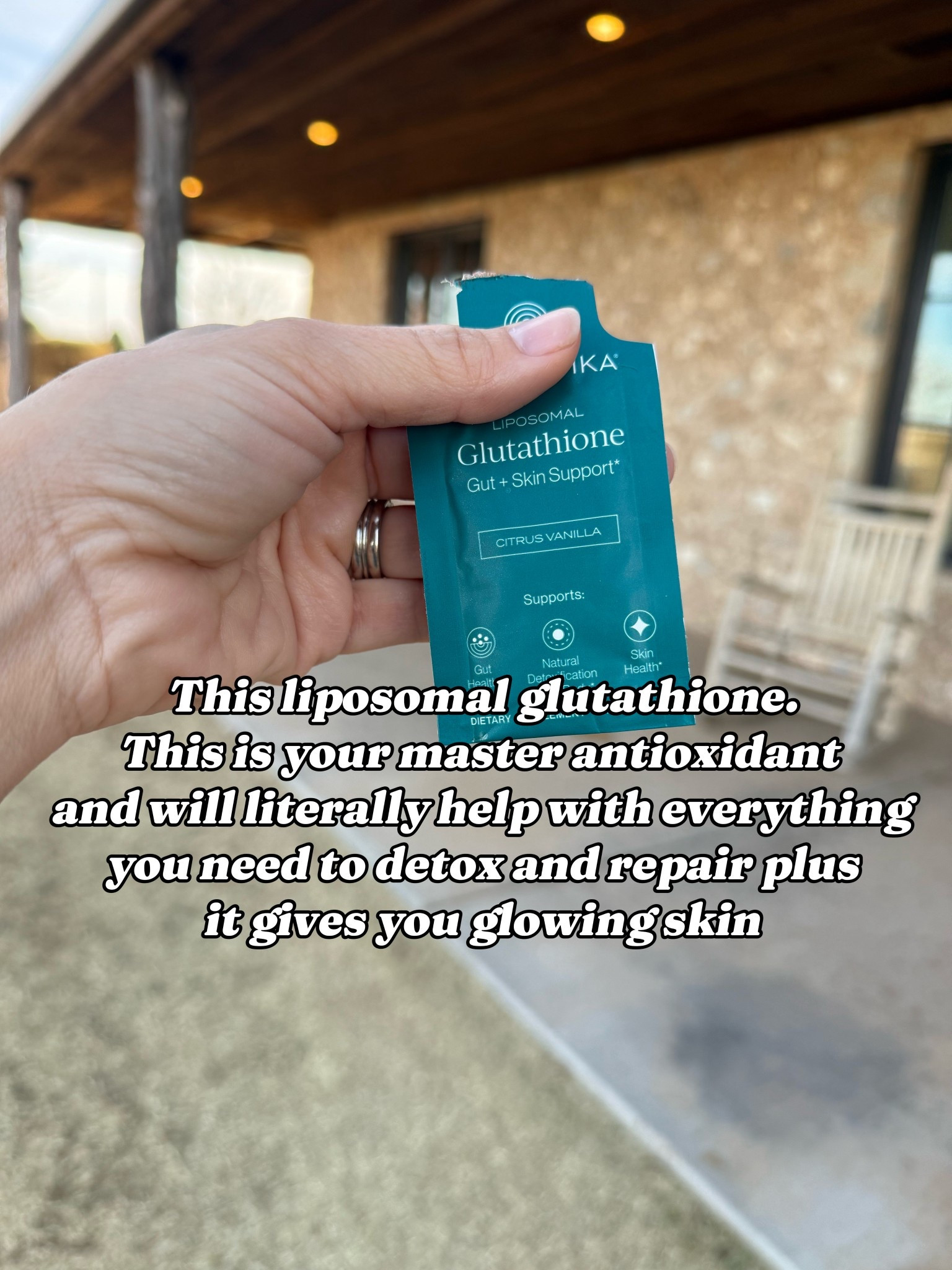 Just started this liposomal glutathione and it is good! It’s your master antioxidant and will also help your skin! I have already noticed a difference from using it a few weeks!

#LTKselfcare #LTKdayinmylife #LTKOver40