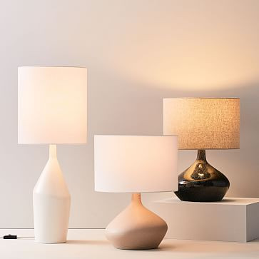 Asymmetric Ceramic Table Lamps (17"&ndash;31") | West Elm (US)